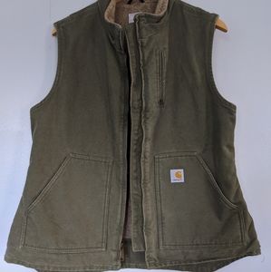 Olive Green Carhartt Vest - Women's Large